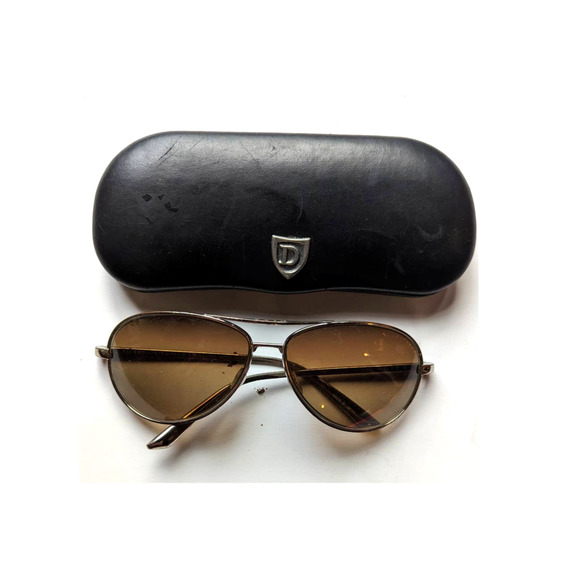 VINTAGE DITA Flight Titanium Sunglasses GOLD Rims Unisex JAPAN - Picture 1 of 12
